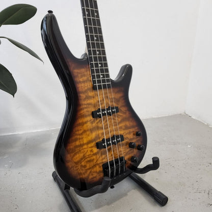 Ibanez GIO GSR280QA 4 String Electric Bass Guitar with J-Pick Up - Transparent Yellow Sunburst (GSR280QA-TYS / GSR 280)