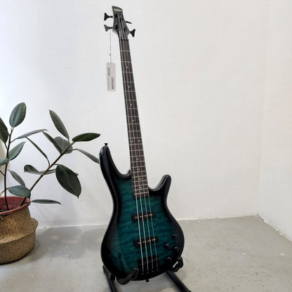 Ibanez GIO GSR280QA 4 String Electric Bass Guitar with J-Pick Up - Transparent Marine Sunburst (GSR280QA-TMS / GSR 280)