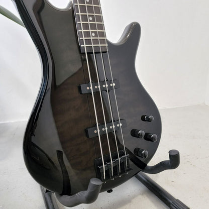 Ibanez GIO GSR280QA 4 String Electric Bass Guitar with J-Pick Up - Transparent Black Sunburst (GSR280QA-TKS / GSR 280)