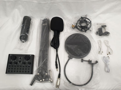 Condenser Microphone with Sound Card (V8 Plus) Package (BM-800-V8 Plus)