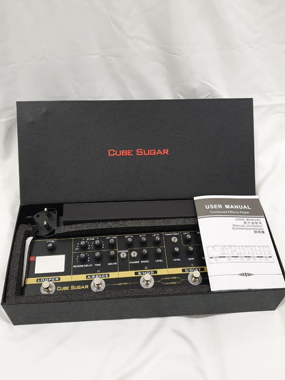 M-VAVE CUVAVE CUBE SUGAR Combined Guitar Effects Pedal 72 IR Cabinets Simulation 9 Loops Tuner Boost Overdive Distortion Chorus