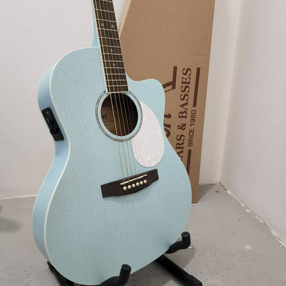 Cort Jade Classic 38 inch Acoustic Guitar with EQ / Preamp Equalizer - Sky Blue Open Pore