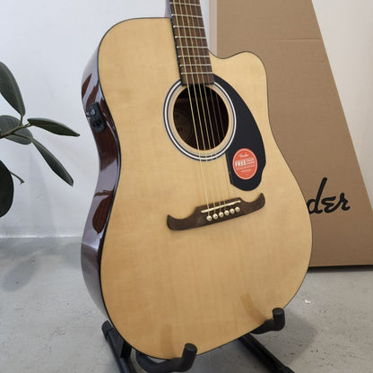 Fender FA-125CE Dreadnought Acoustic Guitar with Fishman Active PIck Up, Walnut FB, Natural (FA125 / FA 125E/ FA125CE)