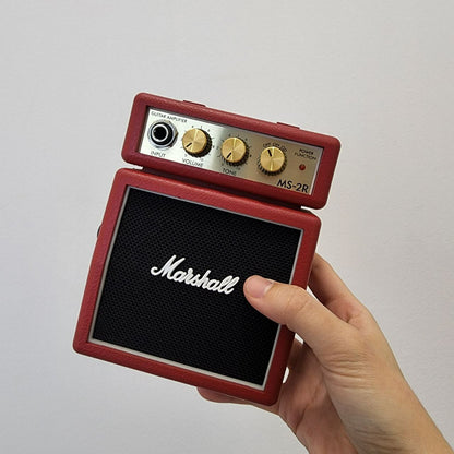 Marshall MS-2 - 1 Watt Battery-powered Micro Amplifier (MS2 / MS 2) - Red (M31-MS-2R-E)