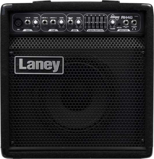 Laney Audiohub 40-watt 8″ Combo Active PA Speaker with Mixer (Ah40 / AH-40 / AH 40 / 40w)