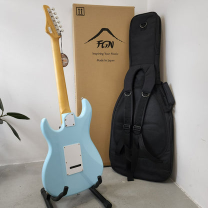 FUJIGEN FGN JOS2TDM J-Standard Odyssey Series (HSS) Stratocaster w/ tremolo Electric Guitar, Maple FB (Made In Japan) - Mint Blue