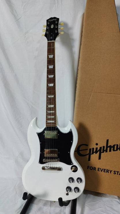 Epiphone SG Standard Double Closed Humbucker Electric Guitar - Alpine White (EISSB)