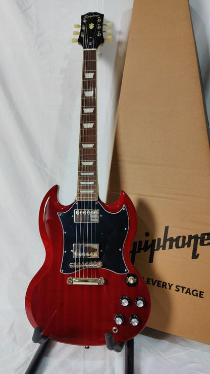 Epiphone SG Standard Double Closed Humbucker Electric Guitar - Cherry Red (EISSB)