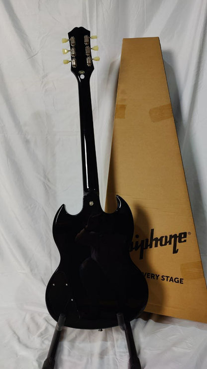 Epiphone SG Standard Double Closed Humbucker Electric Guitar - Ebony (EISSB)