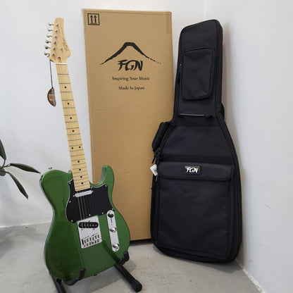 Fujigen FGN BIL2M Boundary Lliad Series (BLS) Telecaster Electric Guitar , Maple Fb (Made In Japan) - Hyla Green Metallic