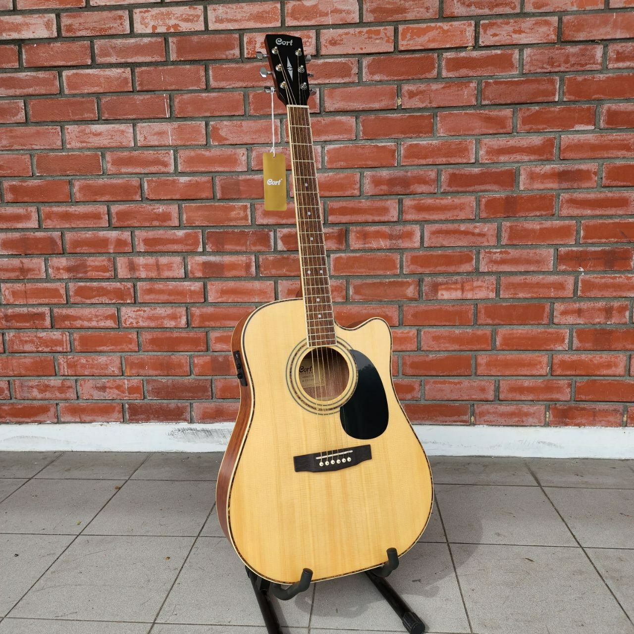 Shops Cort Gitarre schwarz Gituar AD880 CE BK