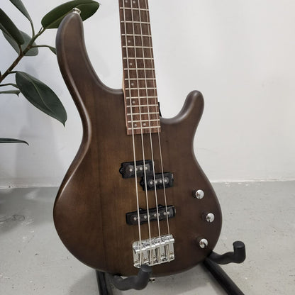 CORT Action PJ (4 String) Electric Bass Guitar with Bag - Open Pore Walnut (OPW)