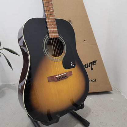 EPIPHONE DR-100 Songmaker 41 inch Dreadnought Acoustic Guitar - Vintage Sunburt ( DR100 / DR 100 / SB )