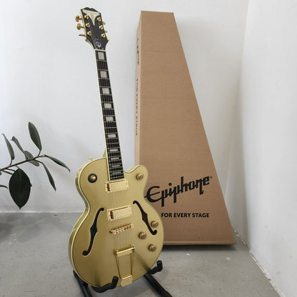 Epiphone Uptown Kat ES with Double Humbucker (HH) Semi-Hollow Electric Guitar - Topaz Gold Metallic (UptownKat)