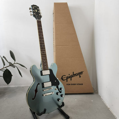 Epiphone ES-339 Hollowbody with Double Humbucker (HH) Electric Guitar - Pelham Blue (ES339 / ES 339)