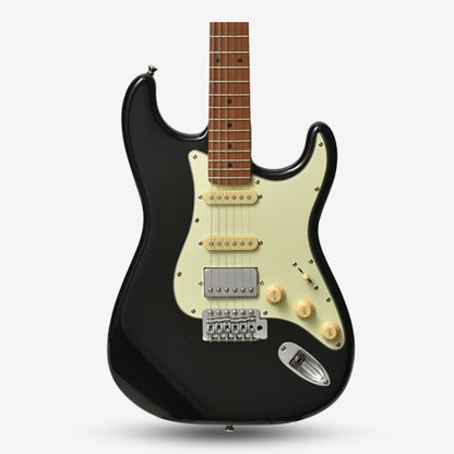 Bacchus BST-2-RSM/M Roasted Maple Fretboard, Stratocaster Electric Guitar w/ Bacchus SSH Pickups - Black ( BST2 RSM )