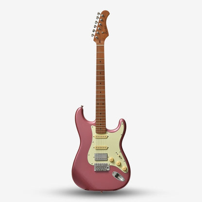 Bacchus BST-2-RSM/M Roasted Maple Fretboard, Stratocaster Electric Guitar w/ Bacchus SSH Pickups - Burgundy Mist / BST2