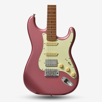 Bacchus BST-2-RSM/M Roasted Maple Fretboard, Stratocaster Electric Guitar w/ Bacchus SSH Pickups - Burgundy Mist / BST2