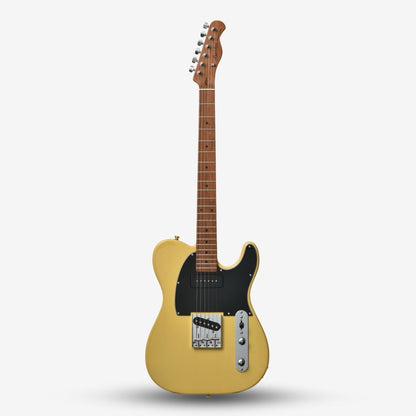 Bacchus BTE-2-RSM/M Roasted Maple Fretboard, Telecaster Electric Guitar P-90 & Single Coil Pickups - Butterscotch Blonde