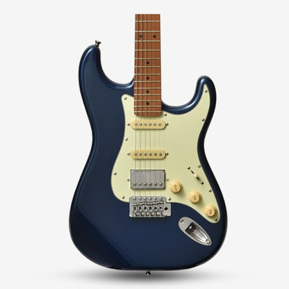 Bacchus BST-2-RSM/M Roasted Maple Fretboard, Stratocaster Electric Guitar w/ Bacchus SSH Pickups - Deep Lake Placid Blue