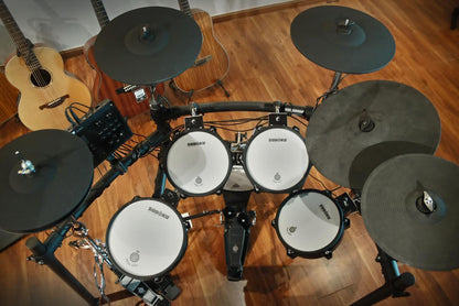 Sudoku Lucas 8S + HH Stand Gen3 Series Full Mesh Electronic Drum w/Drumsticks, Headphone, Pedals ( LUCAS8S / Lucas-8S )