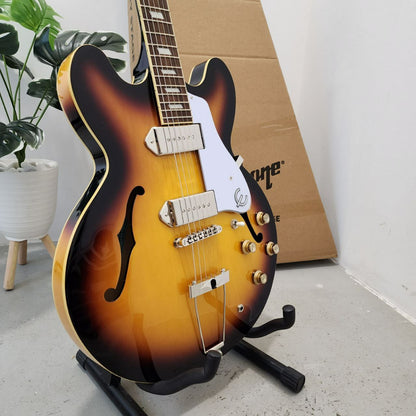 Epiphone Archtop Casino Hollowbody Double Humbucker (HH) Electric Guitar - Vintage Sunburst (VSB)