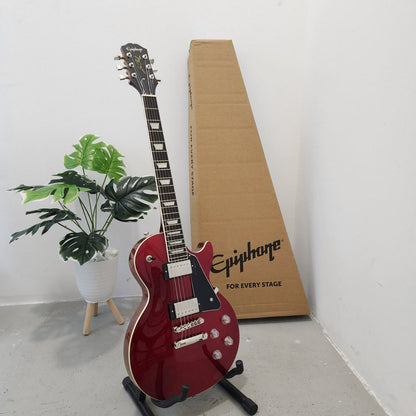 Epiphone Les Paul Modern Double Closed Humbucker Electric Guitar - Sparkling Burgundy (EILM-SBU-NH1)