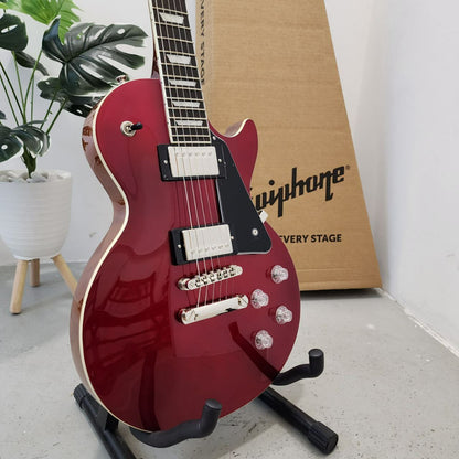 Epiphone Les Paul Modern Double Closed Humbucker Electric Guitar - Sparkling Burgundy (EILM-SBU-NH1)