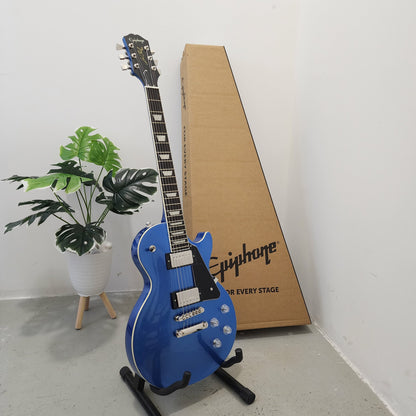 Epiphone Les Paul Modern Double Closed Humbucker Electric Guitar - Radio Blue Metallic (EILM-RBM-NH1)