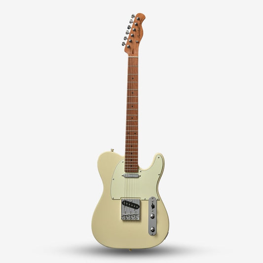 Bacchus BTE-1-RSM/M Roasted Maple Fretboard, Telecaster Electric Guitar w/ Bacchus S-S Pickup - Olympic White ( BTE )