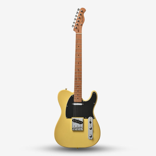 Bacchus BTE-1-RSM/M Roasted Maple Fretboard, Telecaster Electric Guitar w/ Bacchus S-S Pickup - Butterscotch Blonde