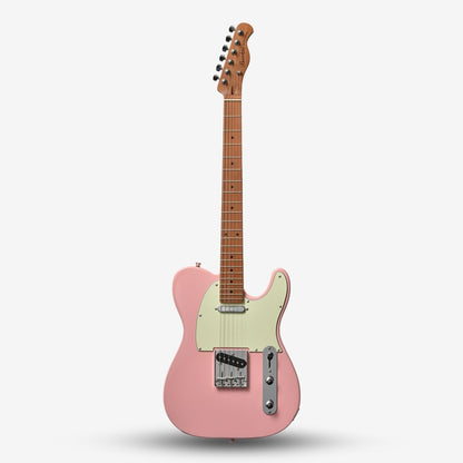 Bacchus BTE-1-RSM/M Roasted Maple Fretboard, Telecaster Electric Guitar w/ Bacchus S-S Pickup - Shell Pink ( BTE BTE1 )