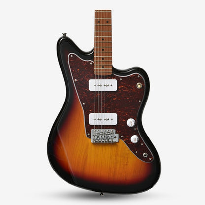 Bacchus BJM-1-RSM/M Roasted Maple Fretboard, Jazzmaster Electric Guitar w/ Bacchus BP-90 Pickups , 3-Tone Sunburst