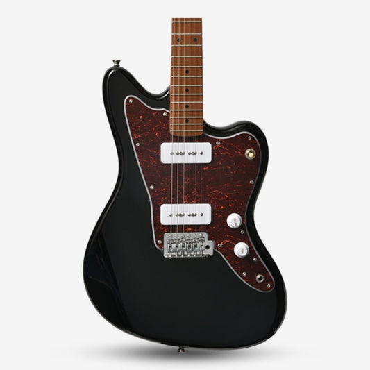 Bacchus BJM-1-RSM/M Universe Series Roasted Maple Fretboard, Jazzmaster Electric Guitar w/ Bacchus BP-90 Pickups - Black