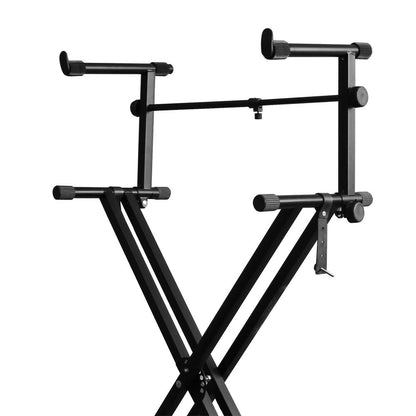 Keyboard Stand Adjustable Extension Arm Second Tier Extra Height for Keyboard, Laptop / Instrument Holder (HY804 / HY 804)