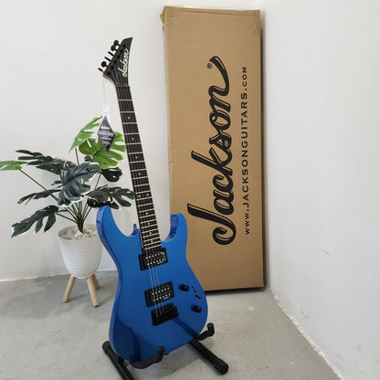 JACKSON JS Series Dinky JS11 Double Humbucker (HH) Electric Guitar, Amaranth FB, Metallic Blue (J08-291-0121-527)