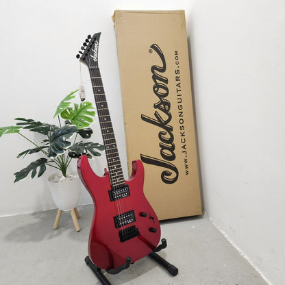 JACKSON JS Series Dinky JS11 Double Humbucker (HH) Electric Guitar, Amaranth FB, Metallic Red (J08-291-0121-552)