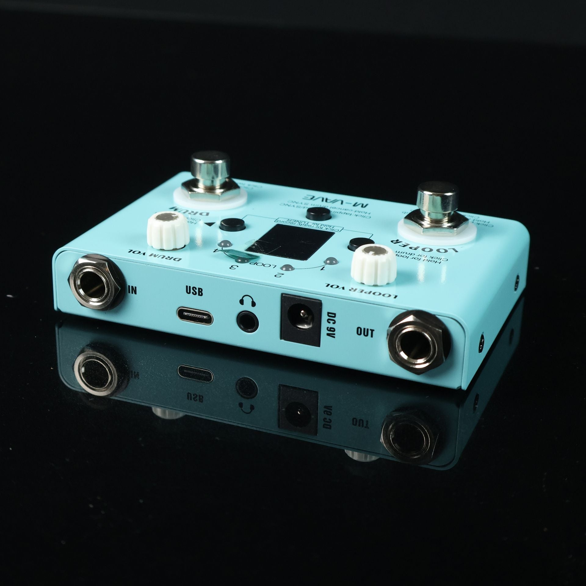 loop pedal with drum machine M-Vave Lost Tempo V2 Drum Machines & Looper Pedal Built-in 30 Drums – GUITARLICIOUS