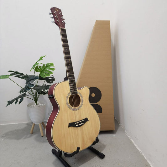 JoGuitar 40 inch Acoustic Guitar w Preamp and build-in Effects with Microphone & Speaker / Jo Guitar