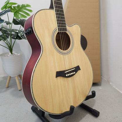 JoGuitar 40 inch Acoustic Guitar w Preamp and build-in Effects with Microphone & Speaker / Jo Guitar