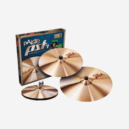 Paiste PST 7 Medium Universal Cymbal Set - 14"/16"/20" - (14" Hi-Hat / 16" Crash / 20" Ride / PST7)