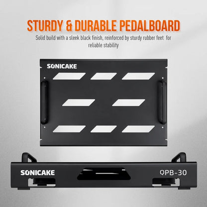 Sonicake Large Pedalboard with Bag, Velcro, Patch Cable (L Size) - QPB-31