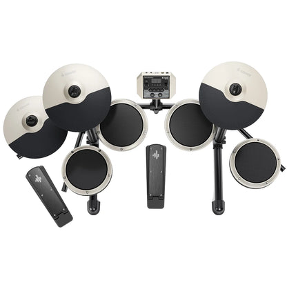 Donner DED-80 Electronic Drum Set - Vintage White- EC3414