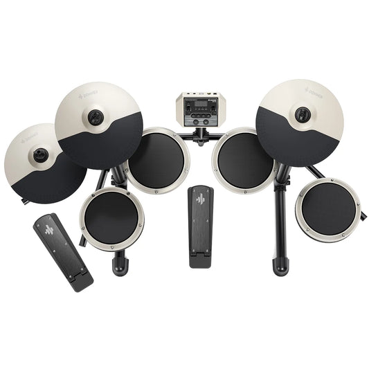 Donner DED-80 Electronic Drum Set - Vintage White- EC3414