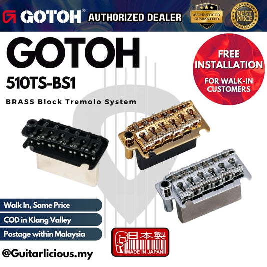 GOTOH 510TS-BS1 BRASS Block Tremolo System (2 point) with Steel Block - ( 510TS-BS1)