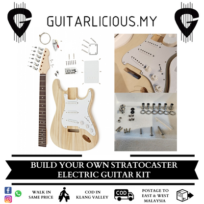 DIY Electric guitar Kit Set Stratocaster ST Desgin DIY Tool Kit (Built your Own Guitar)