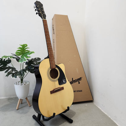 Epiphone J-15 EC Semi Acoustic-Electric Guitar with Pickup / EQ - Natural (J15 / J15EC / J-15E / EE1CNACH1 )