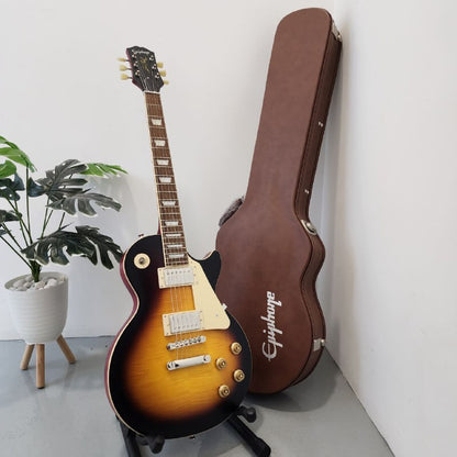 Epiphone 1959 Les Paul Standard Outfit Double Closed Humbucker Electric Guitar - Aged Dark Burst (ENL59-ADB-NH1)