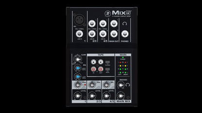 Mackie Mix5 5-channel Compact Mixer (Mix-5 / MIX5)