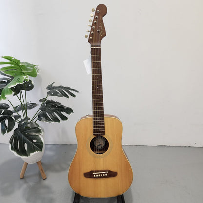 Fender California Redondo 3/4 36inch Mini Steel Strings Acoustic Guitar w/Bag, Natural